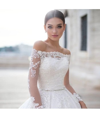 Robe de Mariée Princesse Haut Dentelle basket pas cher