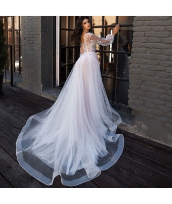 Robe de Mariée Princesse avec Manches prix