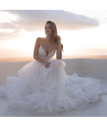 Robe de Mariée Princesse Organza pas cher