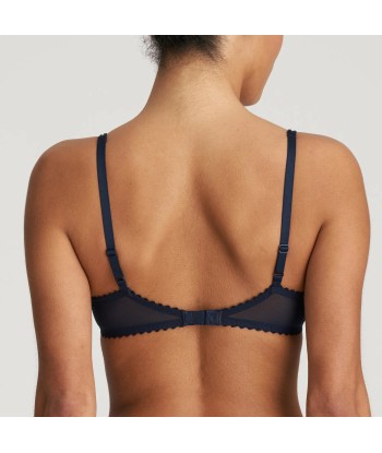 Marie Jo - Jane Soutien-Gorge Balconnet Couture Horizontale Velours Bleu à prix réduit toute l'année