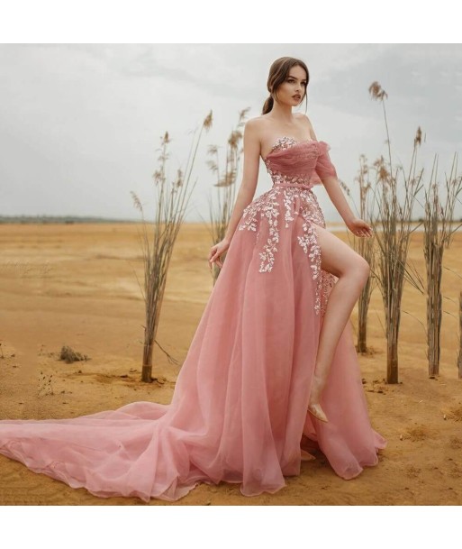 Robe de Mariée Princesse Rose Pour