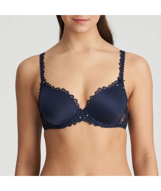 Marie Jo - Jane Soutien-Gorge Rembourré Forme Cœur Velours Bleu est présent 