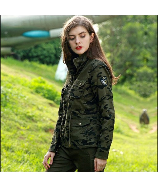 Veste Militaire Femme avec Écusson 50-70% off 