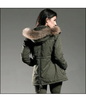 Veste Militaire Parka Vert Femme france