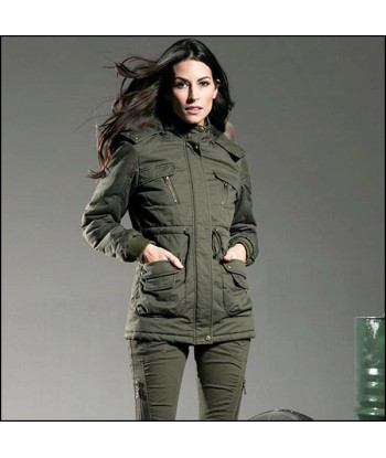 Veste Militaire Parka Vert Femme france