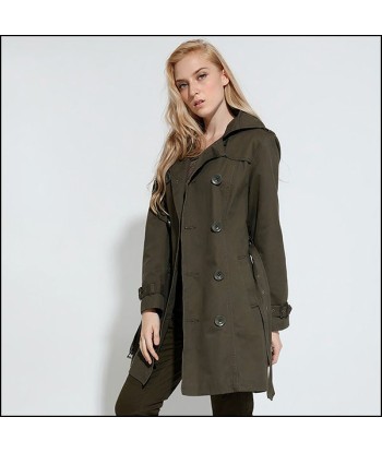 Veste Militaire Trench Femme de pas cher