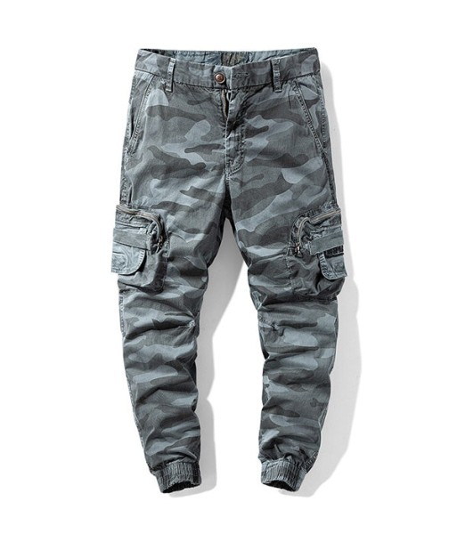 Pantalon Cargo Camouflage Gris Homme le concept de la Pate a emporter 