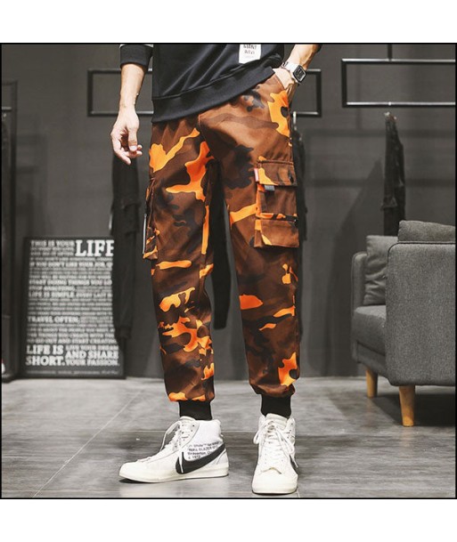 Pantalon Camouflage Imprimé Orange Homme l'évolution des habitudes 