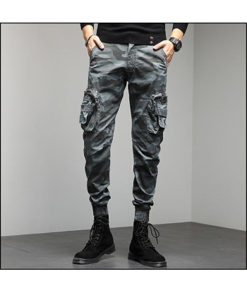 Pantalon Cargo Camouflage Gris Homme le concept de la Pate a emporter 