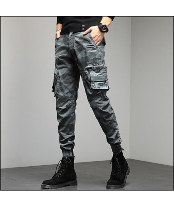 Pantalon Cargo Camouflage Gris Homme le concept de la Pate a emporter 