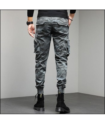 Pantalon Cargo Camouflage Gris Homme le concept de la Pate a emporter 