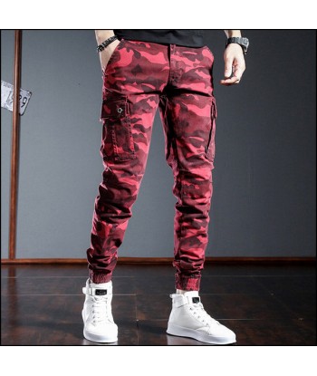 Pantalon Camouflage Rouge Homme JUSQU'A -70%! 