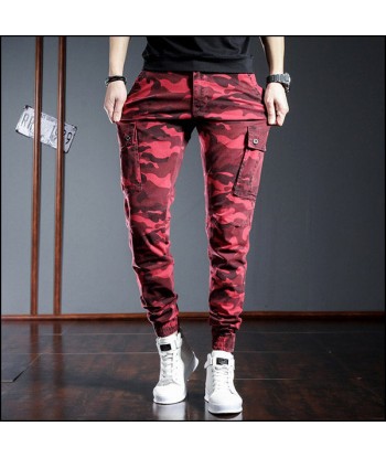 Pantalon Camouflage Rouge Homme JUSQU'A -70%! 