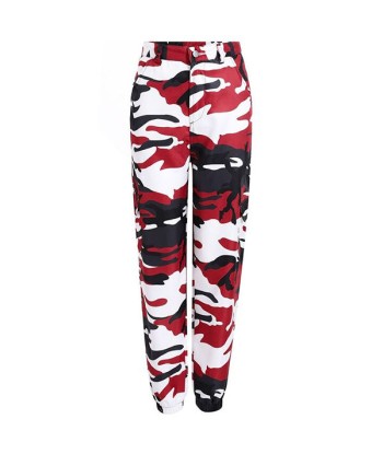 Pantalon Camouflage Rouge Femme prix pour 