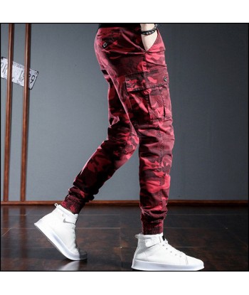 Pantalon Camouflage Rouge Homme JUSQU'A -70%! 