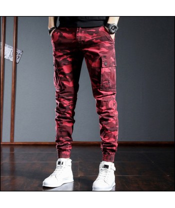 Pantalon Camouflage Rouge Homme JUSQU'A -70%! 