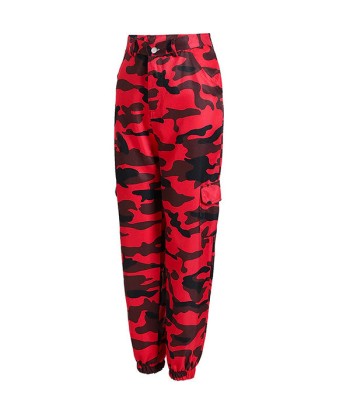 Pantalon Militaire Rouge Femme la chaussure