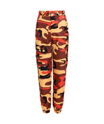 Pantalon Camouflage Femme Orange plus qu'un jeu 