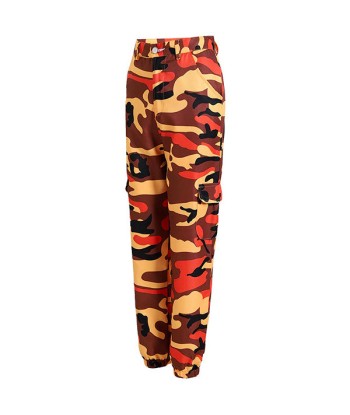 Pantalon Camouflage Femme Orange plus qu'un jeu 