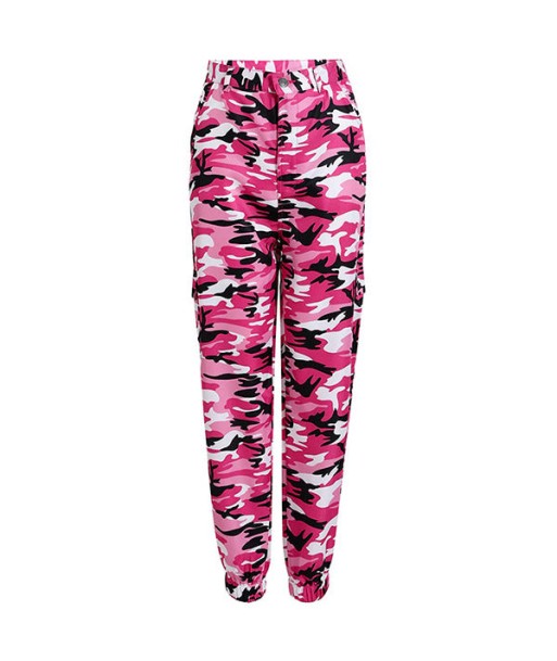 Pantalon Camouflage Rose Femme français