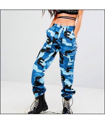 Pantalon Camouflage Bleu Femme vente chaude votre 