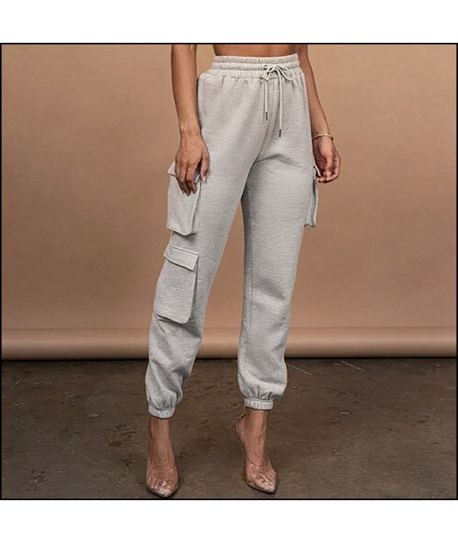 Pantalon Cargo Gris Femme en stock