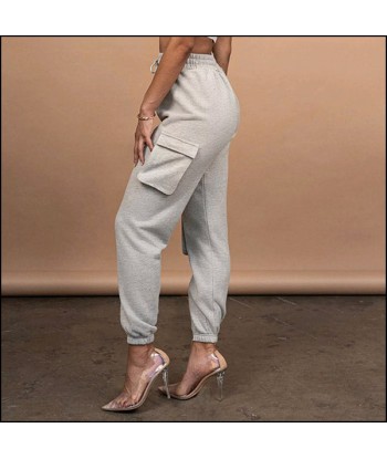 Pantalon Cargo Gris Femme en stock