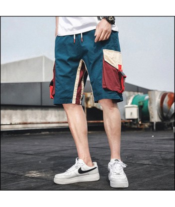 Short Cargo Poche Bicolore Homme basket pas cher