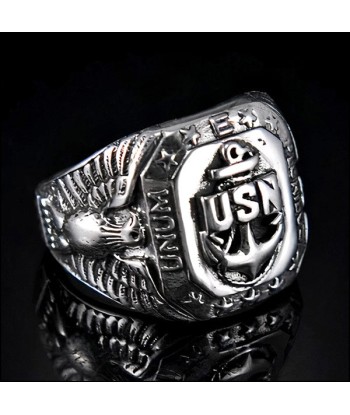 Bague Militaire US Navy (Argent) 50-70% off 