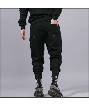 Pantalon Cargo Noir Coton Homme les muscles