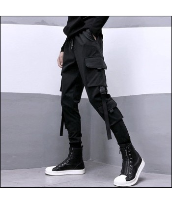 Pantalon Cargo Noir Streetwear livraison gratuite