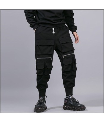 Pantalon Cargo Noir Coton Homme les muscles