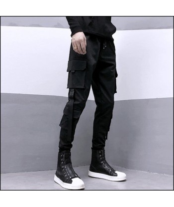 Pantalon Cargo Noir Streetwear livraison gratuite