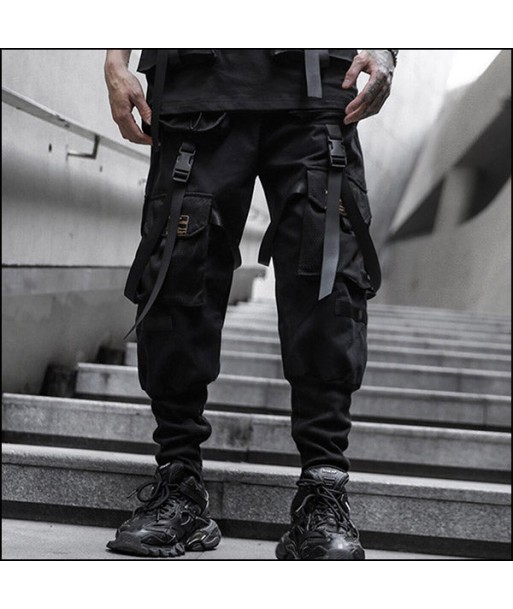 Pantalon Cargo Noir Tactique avec Sangles de l' environnement