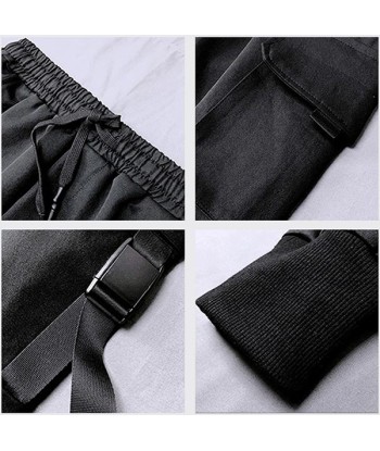 Pantalon Cargo Noir Streetwear livraison gratuite