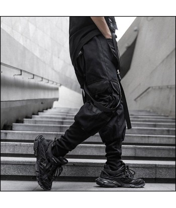 Pantalon Cargo Noir Tactique avec Sangles de l' environnement