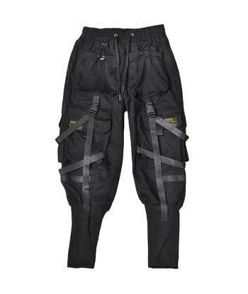 Pantalon Cargo Noir Tactique avec Sangles de l' environnement