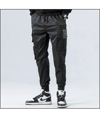 Pantalon Cargo Noir Satiné acheter en ligne