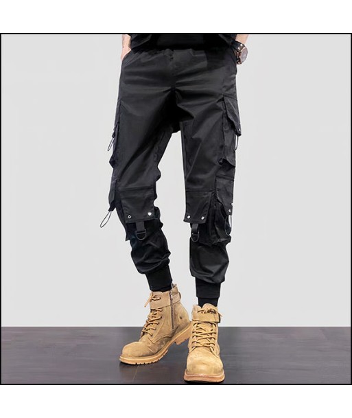 Pantalon Cargo Noir Homme Coupe Droite chez Cornerstreet bien 