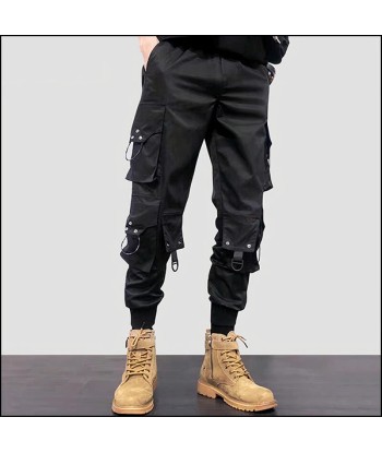 Pantalon Cargo Noir Homme Coupe Droite chez Cornerstreet bien 