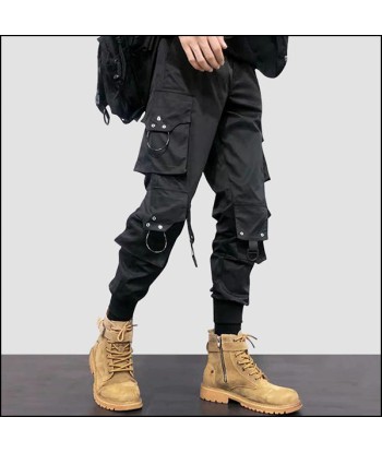 Pantalon Cargo Noir Homme Coupe Droite chez Cornerstreet bien 