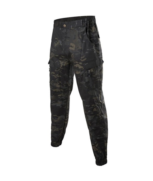 Pantalon Militaire Noir Camo Homme Fin de série