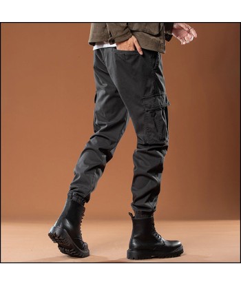 Pantalon Militaire Gris Homme en linge