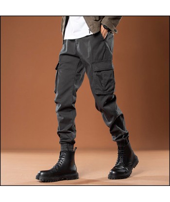 Pantalon Militaire Gris Homme en linge