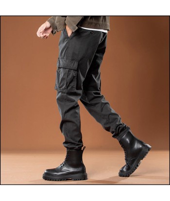 Pantalon Militaire Gris Homme en linge