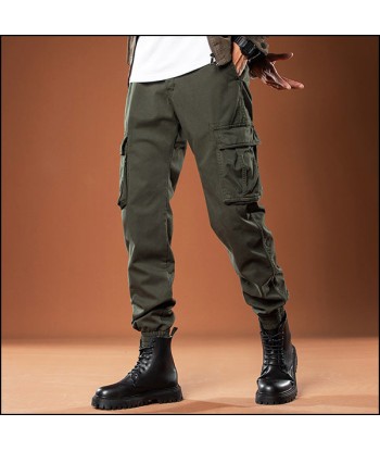 Pantalon Militaire Vert Kaki Homme rembourrage situé sous