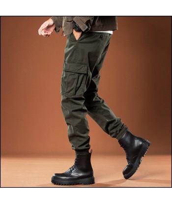 Pantalon Militaire Vert Kaki Homme rembourrage situé sous