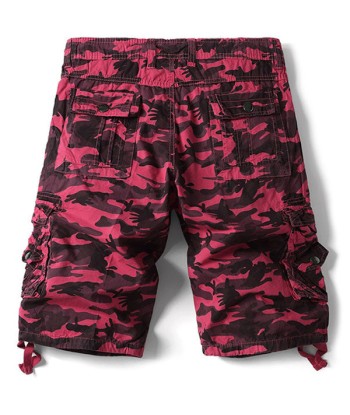 Short Militaire Camo Rouge en stock