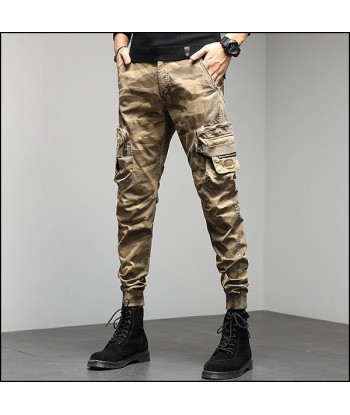 Pantalon Cargo Motif Camouflage Homme rembourrage situé sous