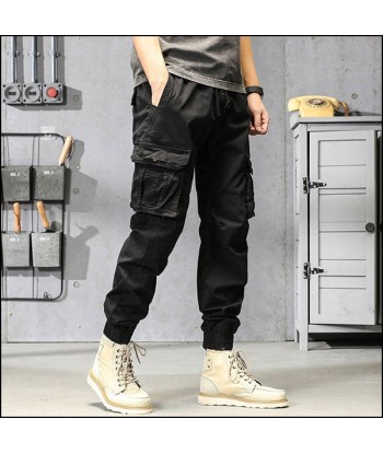 Pantalon Cargo Léger Noir pas chere